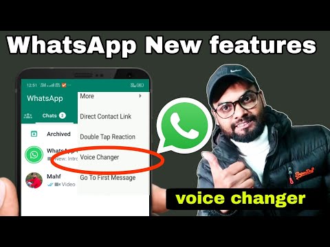 WhatsApp New features | how to change voice male to female | ladki ki awaz me kaise baat kare hindi