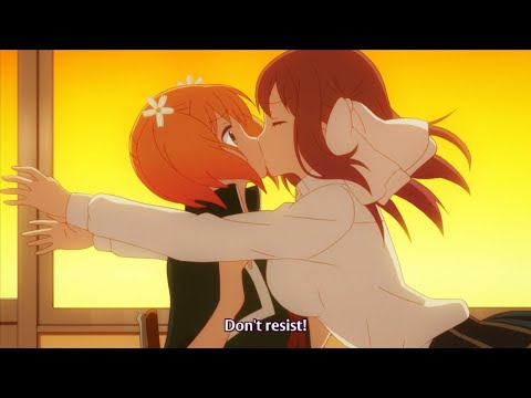 Anime girl kiss girl #22 | Lesbian kiss