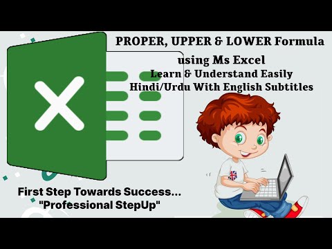 UPPER LOWER PROPER Formula | Excel