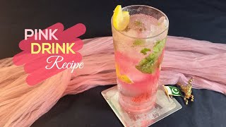 Refreshing Summer Drink | Mojito Recipe | Pink Drink | Mocktail Recipe #summerdrinks #lemonade #diy