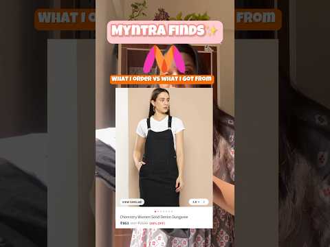 Myntra finds products chemistry woman dungree #myntrahaul #myntrafinds #dungree #fashion #dress