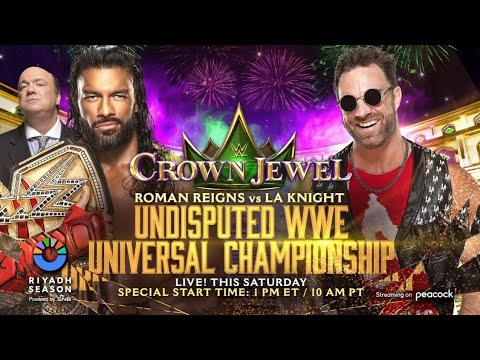 WWE Crown Jewel 2023 Official And Full Match Card HD