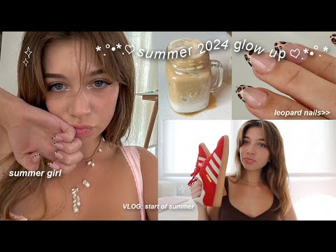 GLOW UP💫transformation for SUMMER 2024 (glowy skincare, wardrobe, nails, self care)