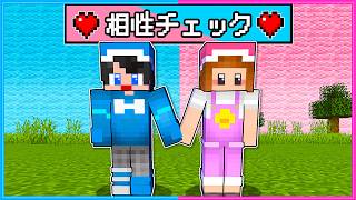 2人の相性を測定してみた結果！？マインクラフト👦🏻👧🏻【 マイクラ / Minecraft  】