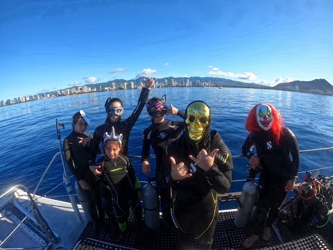 Happy Halloween Scuba Diving in Honolulu, Oahu【ハロウィンダイビング】 #Shorts