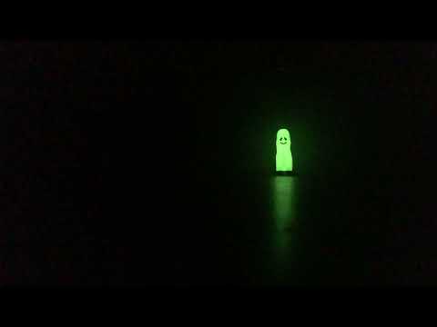 Glow in the dark ghost Lego stopmotion test