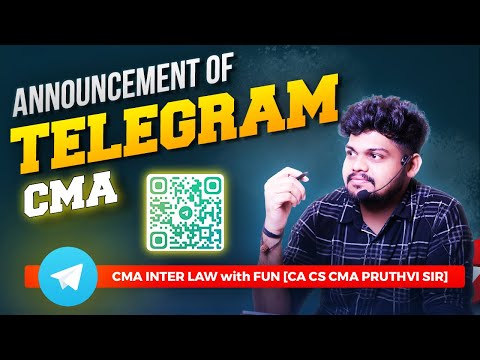 ANNOUNCEMENT  🔊 UNLOCK YOUR  CMA INTER SUCCESS : JOIN OUR TELEGRAM CHANNEL !!