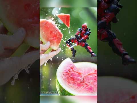 The best Deadpool shot I’ve ever done 🤣🍉 #deadpool #marvel