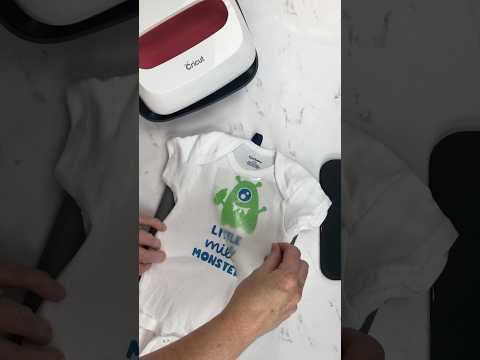 Make this cute onesie for any little milk monster! #cricut #htv