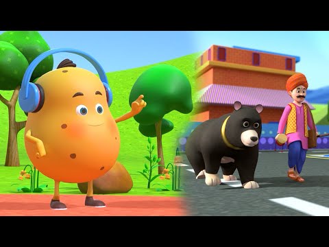 Aloo Kachaloo & Kalu Madari - आलू कचालू और कालू मदारी | Hindi Rhymes For Kids | Hindi Balgeet