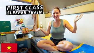 Taking a FIRST CLASS Overnight Train in VIETNAM (Da Nang to Hanoi)