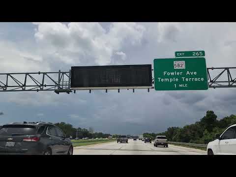 [4K] Tampa To Brooksville Florida Drive 🌧️ Downpouring At The End [Aug 1 2024]