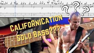 CALIFORNICATION Solo Bass Challenge