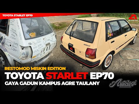 Restomod Toyota Starlet Kotak EP70 XL 1986 - Agre Taulany Low Budget Aerodisc Miskin Edition