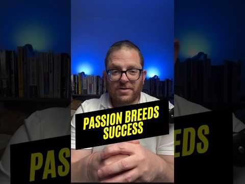 Passion breeds success. Do what you love and the money will follow! #passion