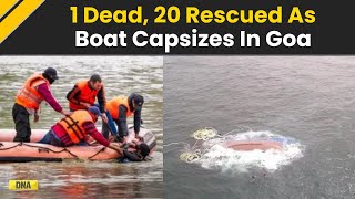 Goa Boat Accident: 1 Killed, 20 Rescued As Tourist Boat Capsizes In Goa | Calangute Boat Capsized