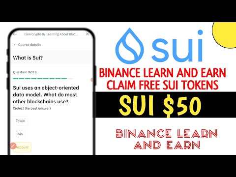 Claim Sui Token Free Binance Learn and Earn 2024 || How to claim free SUI token Binance