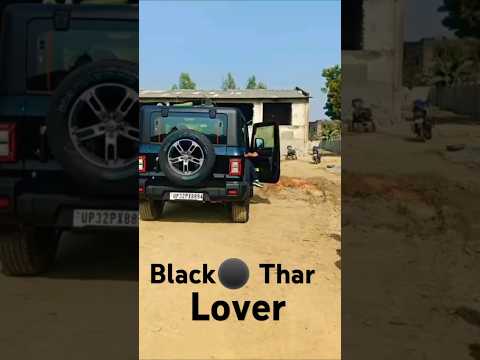 Black⚫ Thar #haryanvisong #tharlover #attitude #tharstatus #punjabisong #thar4x4 #rok #action #short