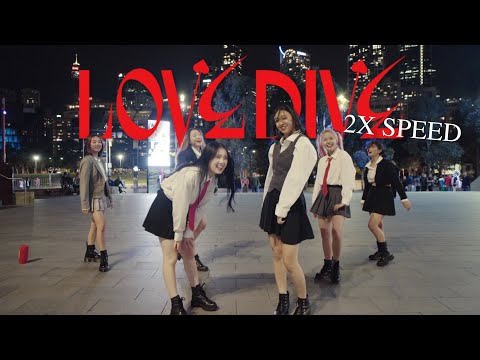 [KPOP IN PUBLIC][2X SPEED CHALLENGE] IVE (아이브) "LOVE DIVE" Dance Cover by CRIMSON 🥀 | Australia