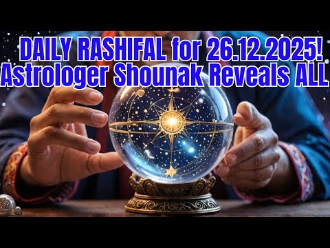 DAILY RASHIFAL for 26.12.2025! Astrologer Shounak Reveals ALL