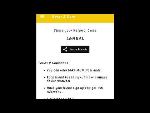 A2 app refferal code