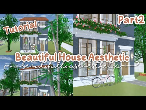 Beautiful House Aesthetic Tutorial ✨🪴 Part 2 : Sakura School Simulator