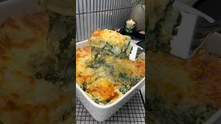 Spinach Lasagna with Ricotta and Bechamel #pastarecipe #lasagna