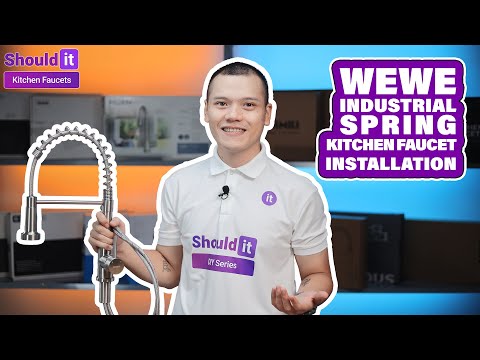 How to Install WEWE Commercial Style Kitchen Faucet - Shouldit Kitchen Faucet Series