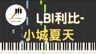 LBI利比 小城夏天『橘黃色的日落 吞沒在海平線』鋼琴教學 Synthesia 琴譜