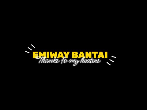 EMIWAY - THANKS TO MY HATERS  Black Screen Status