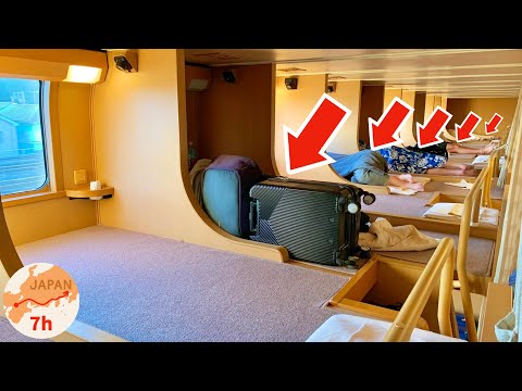 Japan's Overnight Sleeper Train 😴 CHEAPEST Seat 🛏 Osaka→Tokyo Sunrise Express 寝台特急 サンライズ出雲 ノビノビ座席