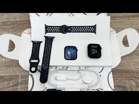 Apple Watch Series 9 Nike Unboxing: Midnight