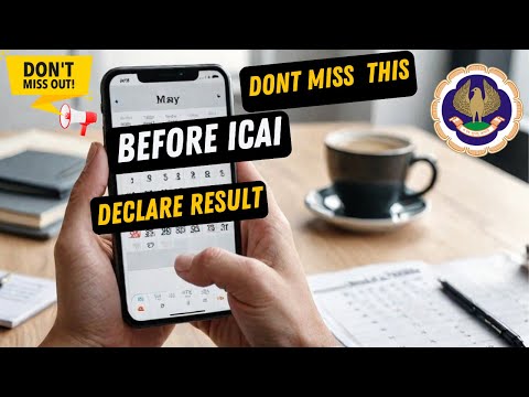 |Last Chance ! Don't Miss Before ICAI Result May 2024 & Result Date Updated Earlier|