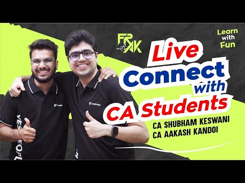 Productivity and dealing with stress | Live Mentorship | CA Shubham Keswani | CA Aakash Kandoi