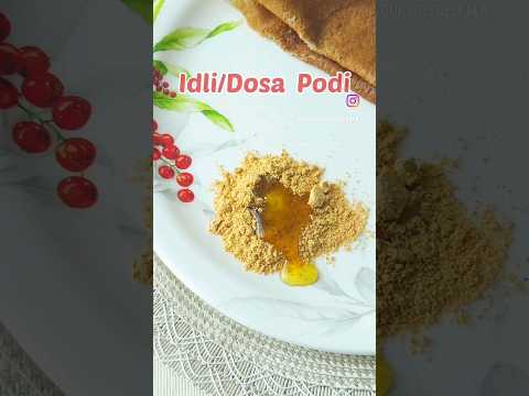 Idli Dosa Podi, chutney podi recipe , Idli Dosa Milagai podi