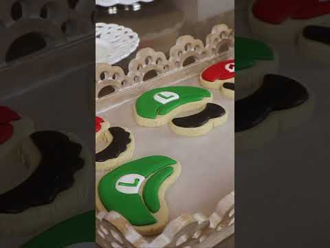 Setting Up a Super Mario Dessert Bar - Super Mario Party Ideas