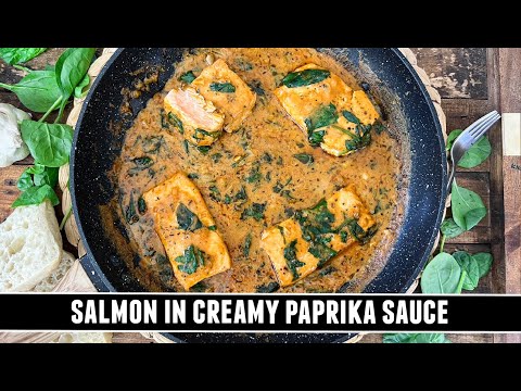 Salmon in Creamy Paprika Sauce | INSANELY Delicious 20 minute Recipe