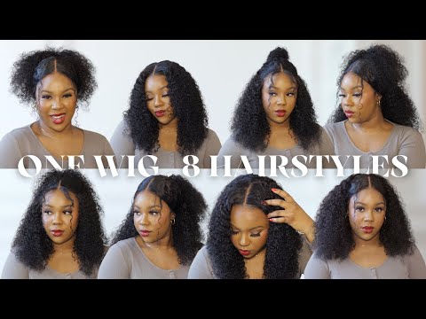 A CURLY WIG THAT DOES IT ALL! 8 HAIRSTYLES | 7*4 READY & GO PRECUT + PLUCKED WIG | YOLISSA HAIR