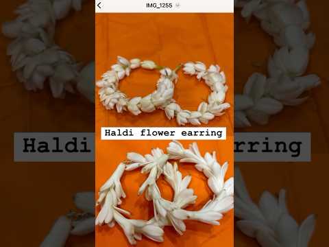 Haldi  Real Flower Earrings/Easy /simple /trending