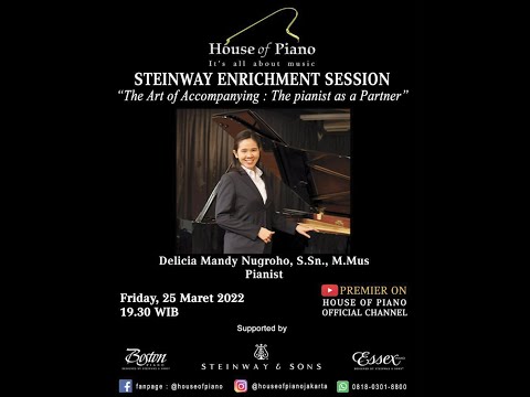 Steinway Enrichment Session "The Art of Accompanying: The Pianist as a Partner"