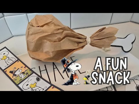 Kids Thanksgiving Turkey Easy Popcorn Snack Ideas | Holiday Treats | Preschool Snack| Charlie Brown