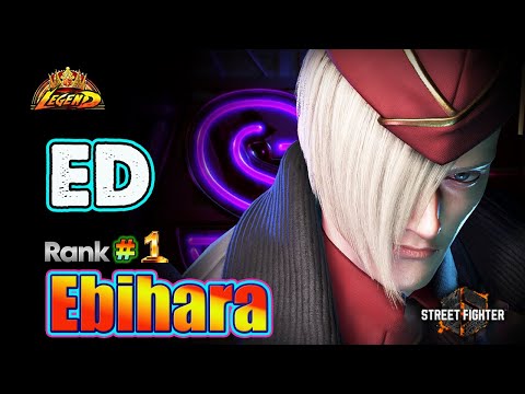 SF6 🔥 Ebihara (#1ED) Powerful Puncher & Aggressive Gameplay !🔥Best Ranked Match🔥Sf6 DLC Replays🔥