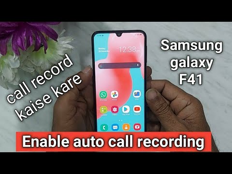 How to enable auto call recording in samsung galaxy F41