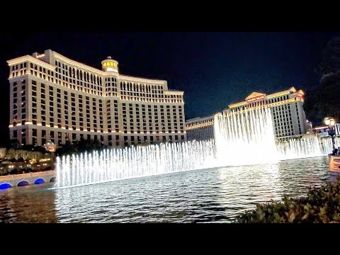 The Bellagio Fountains To Frank Sinatra "Luck Be A Lady" Vegas 2021