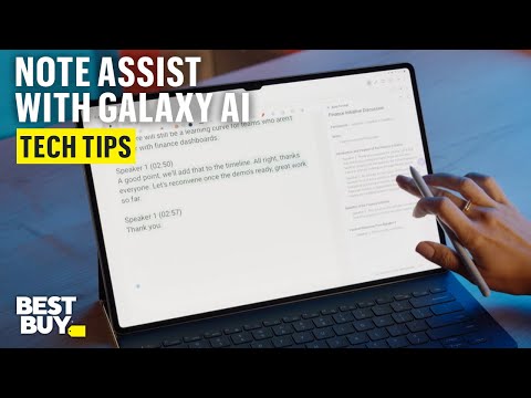 Simplify Note-Taking with Galaxy AI on the Samsung Galaxy Tab S10 Ultra – Tech Tips from Best Buy