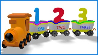 Learn To Count Numbers | 123 Counting | 1234 Number Train | Preschool & Kindergarten Education