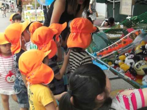 ドレミ保育園　お祭り見学　出店（きりん組）2013.8.2