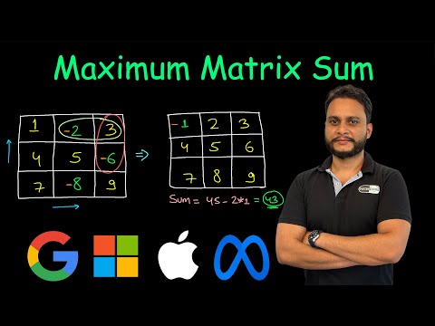 Maximum Matrix Sum | Leetcode 1975