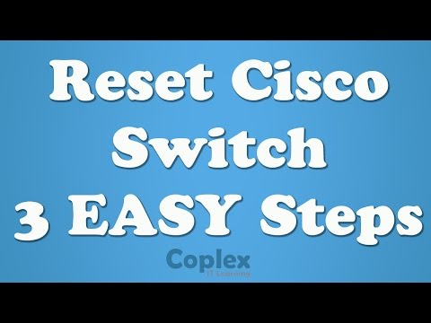 How to Reset Cisco Switch to Factory Settings & Delete Vlans