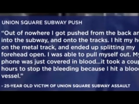 Man pushed on tracks at Union Square #TrainStation #NewYork #Crime #News #Reaction